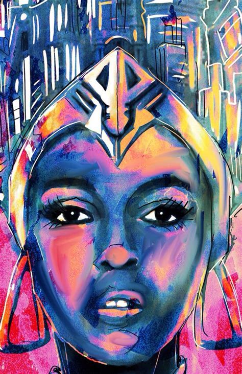 Monae Metropolis By Blackkirby1 Black Women Art Musical Art African