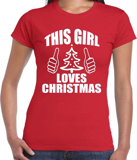 Grabmybits The Girl Loves Christmas Ladies T Shirt Uk Clothing