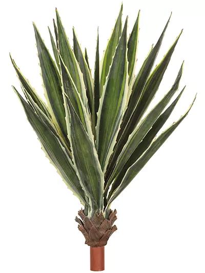 Variegated Agave Plant Artificial Succulents 38 Inches