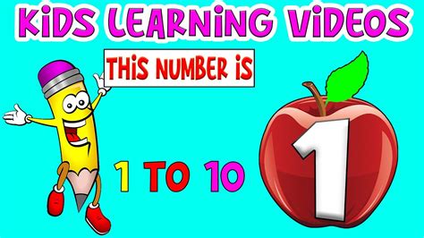 Learning Numbers For Kindergarten Numbers For Kindergarten 1 10