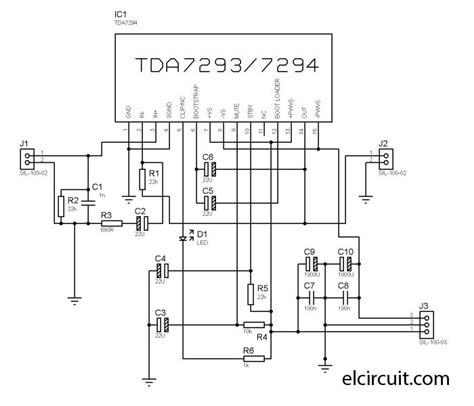 Tda2003 amplifier circuit diagram 10 watt u2013 circuits diy. TDA7293 vs TDA7294 Audio Power Amplifier Project - Electronic Circuit