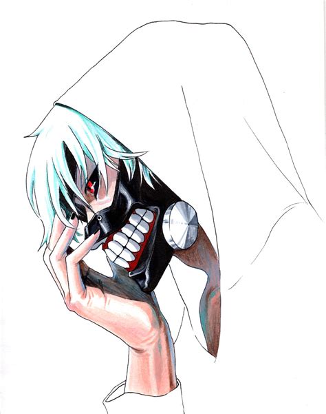 Automata), rear man wearing white shirt illustration, kaneki ken, simple background. Kaneki Ken Drawing | Free download on ClipArtMag