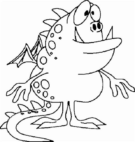 Monster Coloring Pages For Kids Unique Free Scary Monster Coloring
