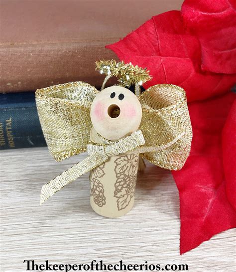 Wine Cork Angel Ornament Christmas Craft The Keeper Of The Cheerios