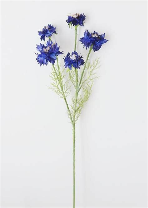 Blue Artificial Flowers Cornflower Wildflowers In 2020 Artificial