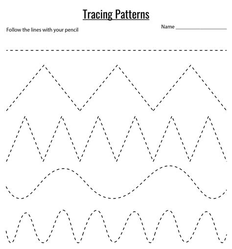 4 Best Printable Tracing Lines