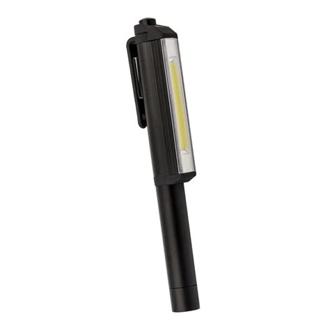 Cob Led Flashlight Work Light Strong Magnetic Clip Pen Flashlight