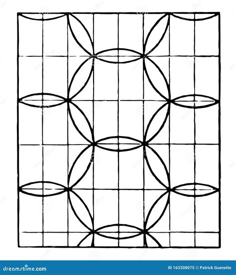 Tessellation Vintage Illustration Stock Vector Illustration Of