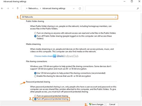 How To Turn Off Password Protected Sharing In Windows 1110