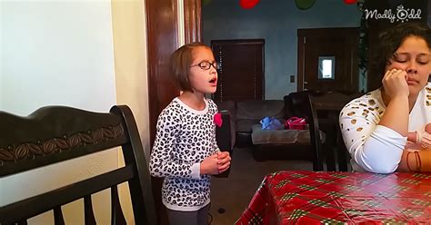 9 Year Old Girl Sings Hymn From The Heart