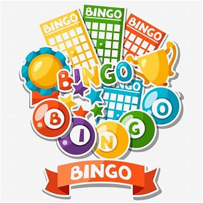 Bingo Word Clipart Balls Background Lotto Border