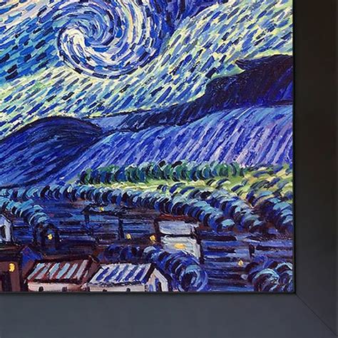 La Pastiche Starry Night Vincent Van Gogh Framed 3475 In H X 4475 In