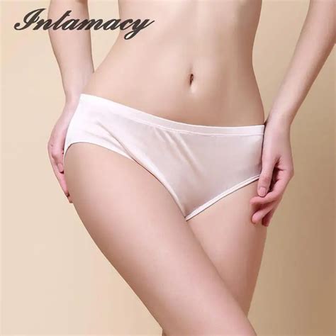 100 Pure Silk Underwear Comfortable And Breathable Low Waist Silk Knitting Seamless Briefs In