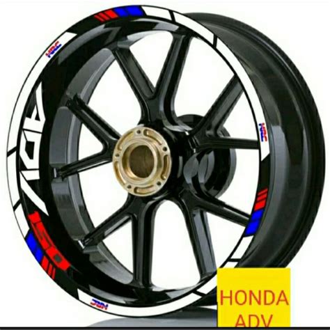 Jual Sticker Velg Cutting Sticker Honda Adv Pilihan Warna Dan Design