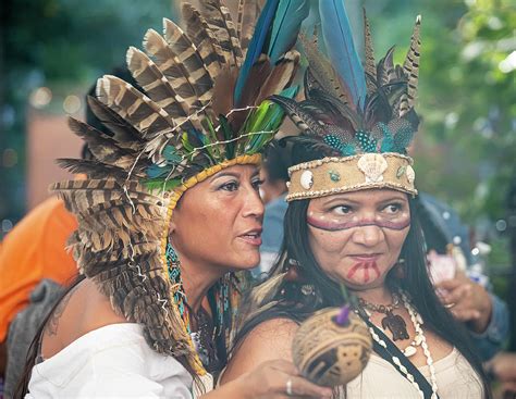 Indigenous Peoples Of The Americas Parade New York City Photograph By Robert Ullmann Fine