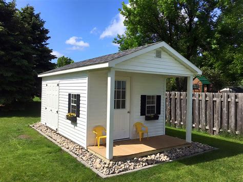 Shed With Porches Quality Cabin Style Sheds For Sale In Nd Mn Sd Ia