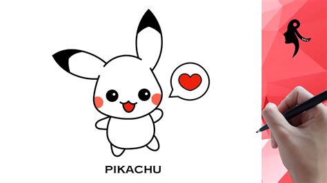 How To Draw Pikachu Easy And Cute Youtube