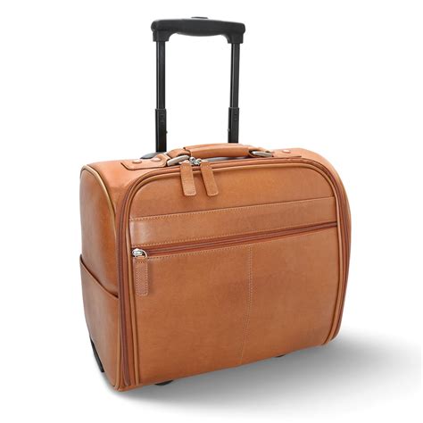 Leather Rolling Carry On Luggage Mc Luggage