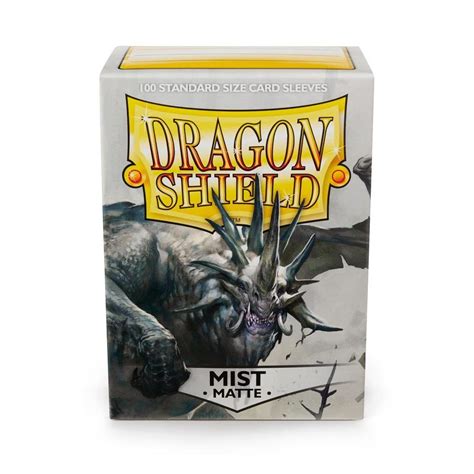 Sturdy cardboard box fits 75+ cards including sleeves. Dragon Shield Matte 100 Standard Mist Card Sleeves AT11022 ...