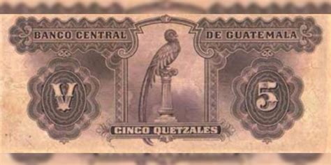 Historia Del Billete De 5 Quetzales De Guatemala Aprende