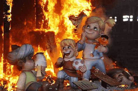 The Pyrotechnic Celebration Of Las Fallas De Valencia