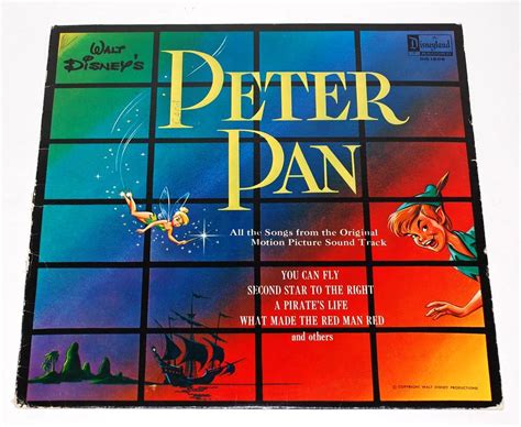 1963 Walt Disney ~ Peter Pan Lp Record Disney Songs Walt Disney Kids