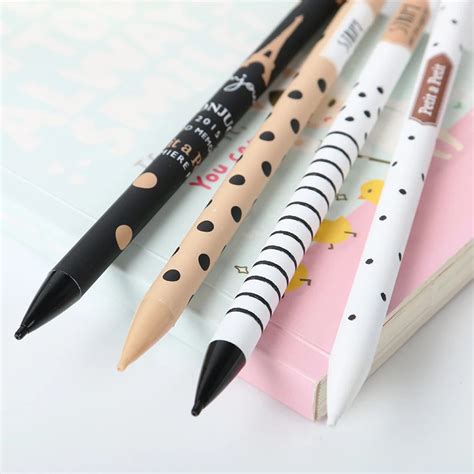 1pc New 05mm Cute Kawaii Plastic Mechanical Pencil Lovely Dots Tower