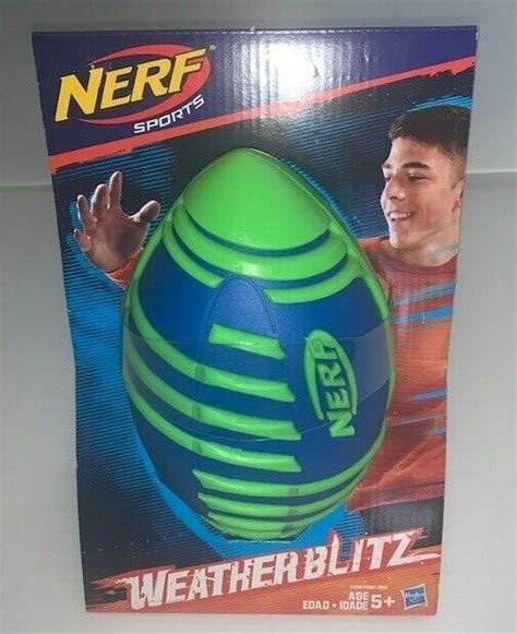 2017 Nerf Sports Weather Blitz Football Blue In Worn For Sale Online