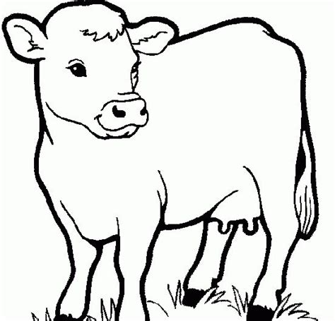Cow Lying Down Coloring Page Coloring Pages