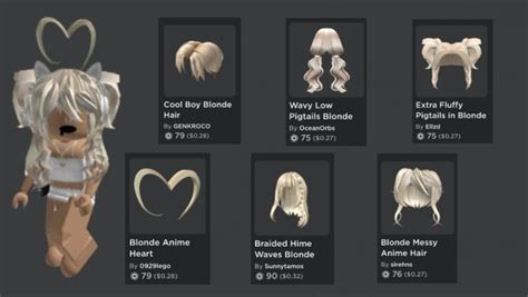 64 Aesthetic Roblox Hair Combos Caca Doresde