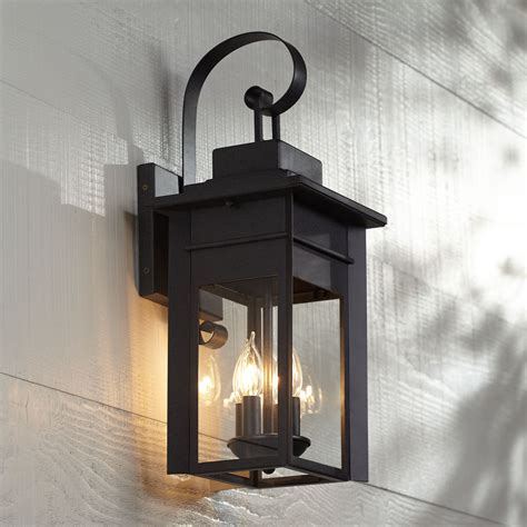 Buy Franklin Iron Works Traditional Outdoor Wall Light Fixture Black