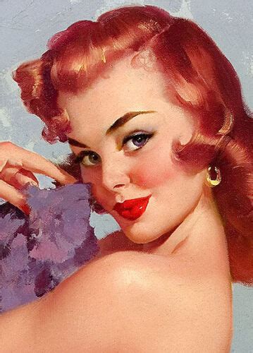 S Gil Elvgren Redhead Pin Up Girl Poster Roxanne X Ebay