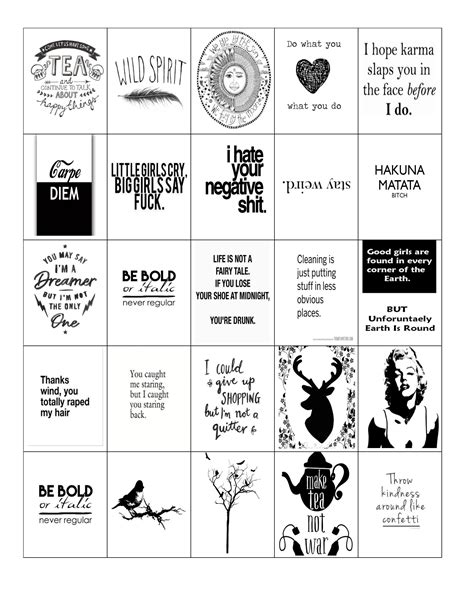 Bullet Journal Stickers Free Printable Black And White Printable