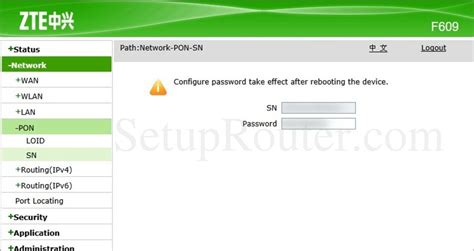 Password zte zxhn f609 : Password Router Zte Zxhn F609 : Open Ports On The Zte F609 ...