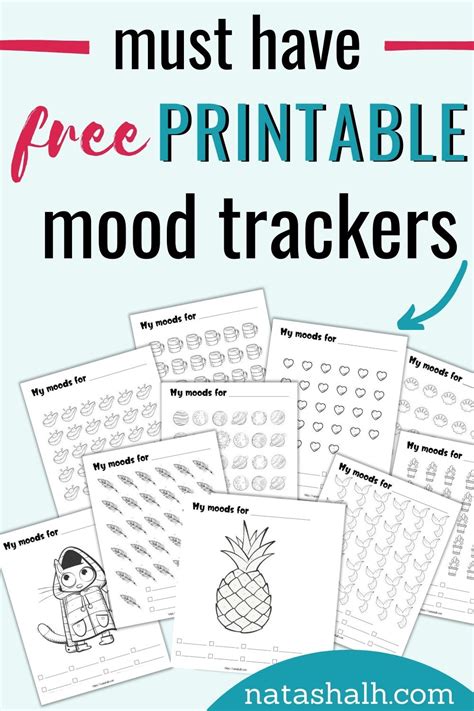 Mood Tracker Worksheets
