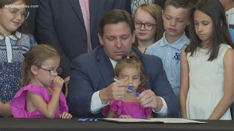 Florida Gov Ron Desantis Signs Bill Supporting Fatherhood Wtsp Com