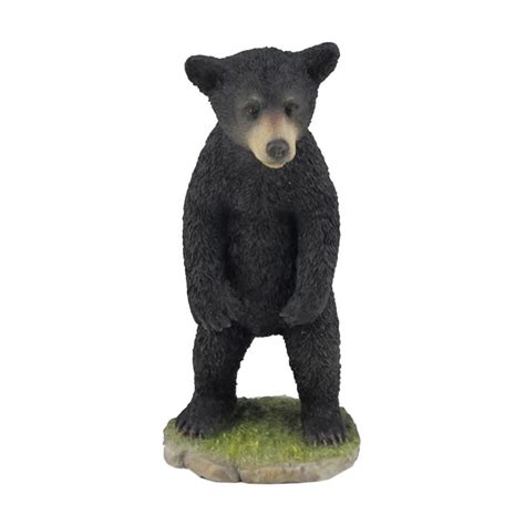 Black Bear Cub Standing Up Figurine Stu Home Aawu76198aa
