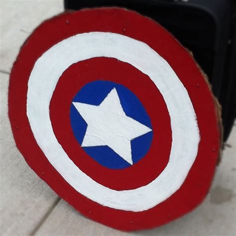Homemade Cardboard Captain America Shield Flickr Photo Sharing