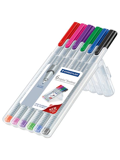 Staedtler Triplus Fineliner Colour Pens Pack Of 6 At John Lewis And Partners