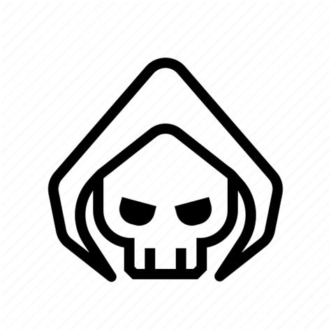 Attack Cyber Hacker Skull Icon