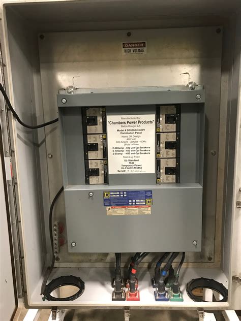 600 Amp 480 Volt Boss Portable Distribution Panel Fetting Power Inc