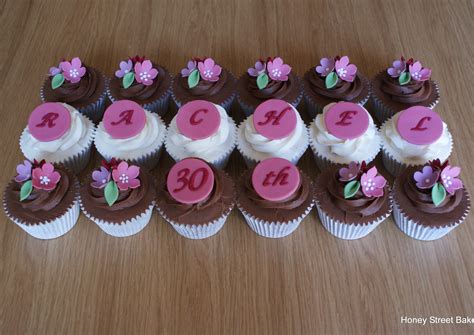 Personalised 30th Birthday Cupcakes Outdoors Birthday Party Outdoor