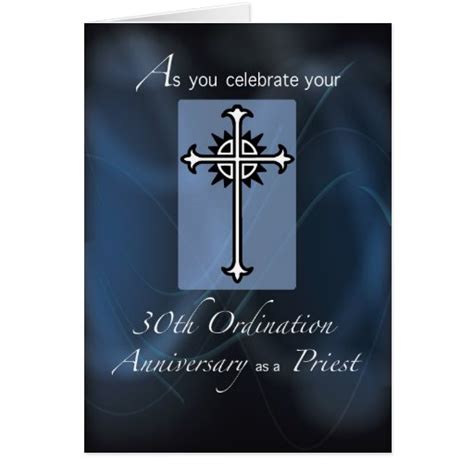 30th Ordination Anniversary Of Priest Card Zazzle