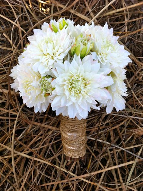 Wedding Bouquets With Dahlias In White Bouquet Wedding
