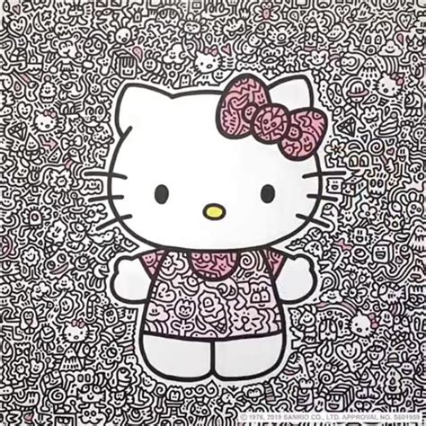 Hello Kitty By Mr Doodle Doodle Pictures Hello Kitty Coloring Doodles