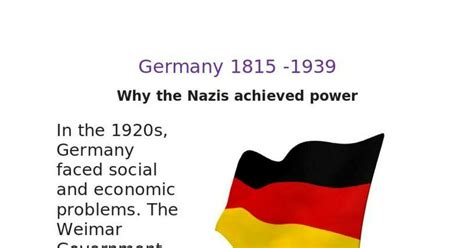 Notesvilla History Notes On Why The Nazis Achieved Power Notesvilla