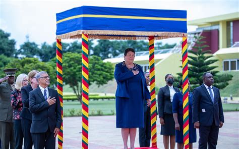 U.S. Ambassador Virginia Palmer Presents Credentials to President Nana