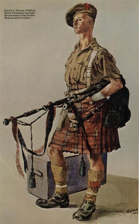 Piper E J Dawson 7th Black Watch The Black Watch The 42nd Royal