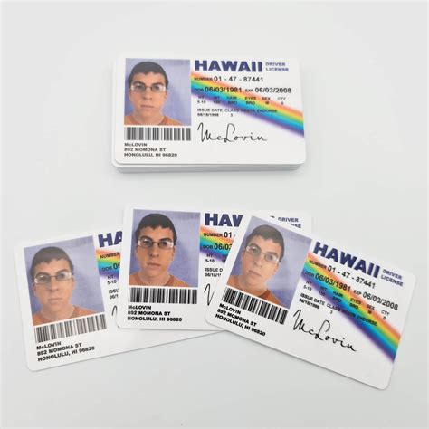 Mclovin Novelty Driving License Id Card Replica From Superbad Etsy Uk