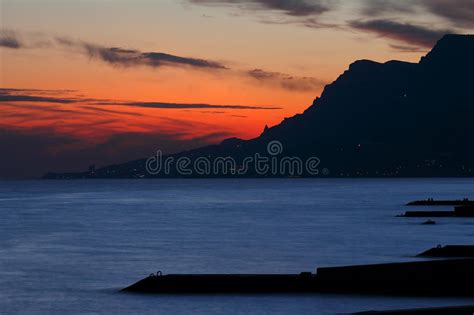 Sunset Over The Sea Crimea Stock Photo Image Of Heat Shore 36520256